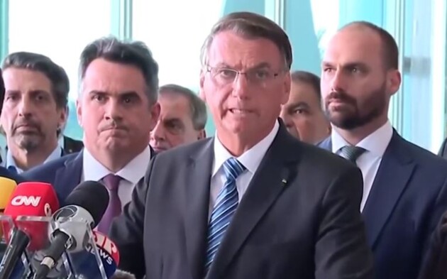 Presidente Jair Bolsonaro fez um pronunciamento na tarde desta terça-feira
