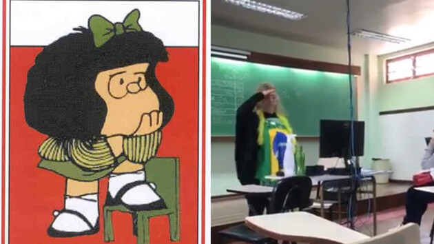 Utilizando Mafalda como foto de perfil, Josete Biral, faz do perfil pessoal nas redes sociais um espaço para defender o atual presidente