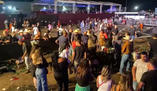 Confusão aconteceu durante um show na madrugada deste domingo