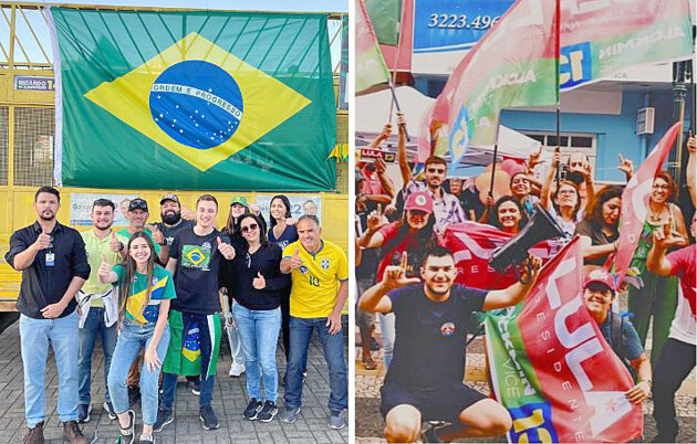 Apoiadores de Jair Bolsonaro (PL) e Luiz Inácio Lula da Silva (PT) realizaram atos de campanha durante este mês de outubro.