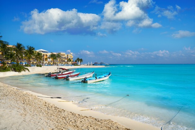 Entre as sugestões de viagem está Playa Del Carmen, no México