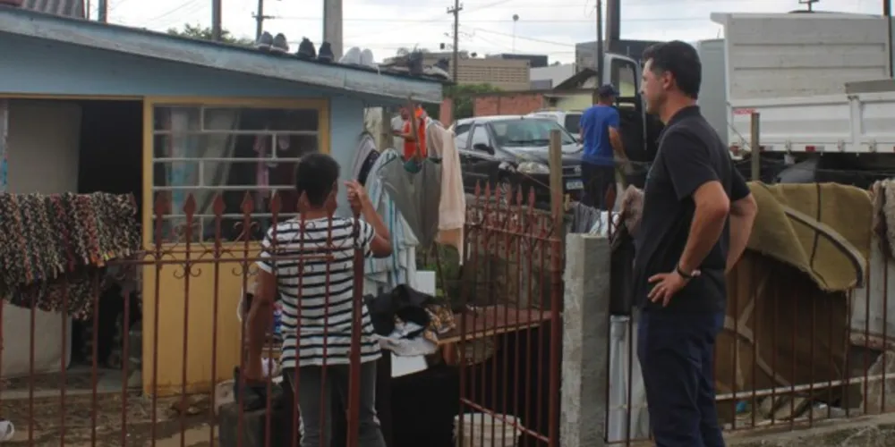 Prefeito de Palmeira, Sérgio Belich (União), acompanhou os trabalhos da Defesa Civil