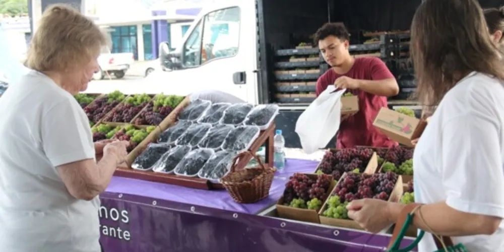 O primeiro final de semana de evento registrou um público estimado de 4 mil pessoas, além da venda de 10 toneladas de uva
