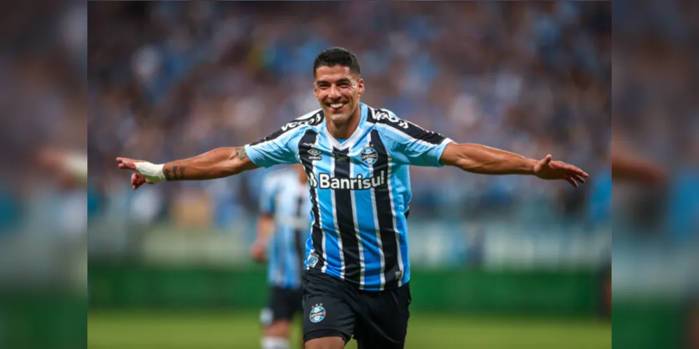 Arena do Grêmio ficou lotada para ver a festa de Suárez