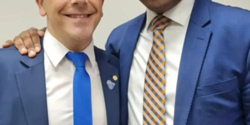 Aliel Machado e o ministro dos Direitos Humanos e Cidadania Silvio Almeida.