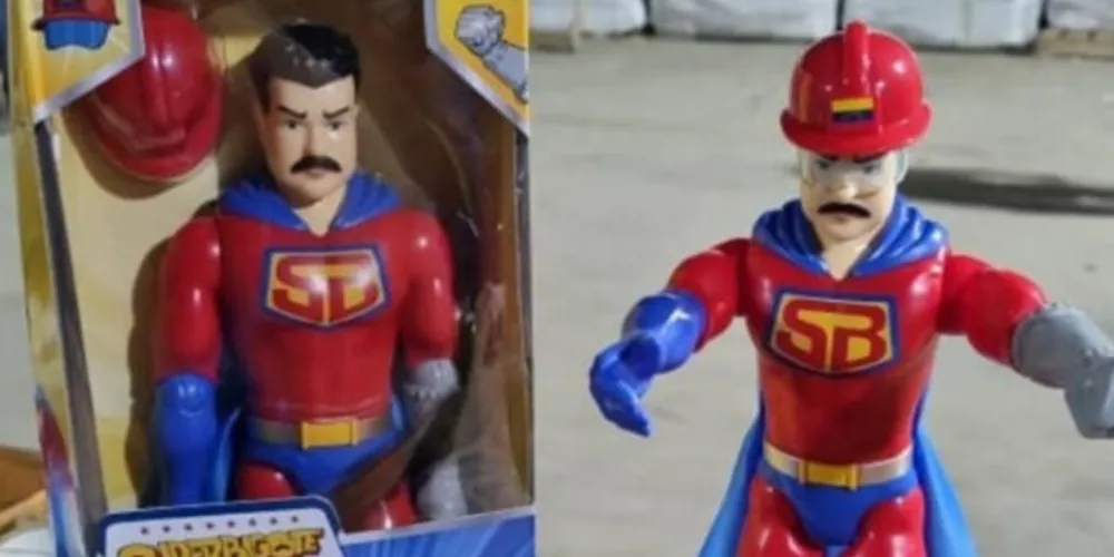 'Super Bigote' é um personagem que faz alusão ao presidente Nicolás Maduro