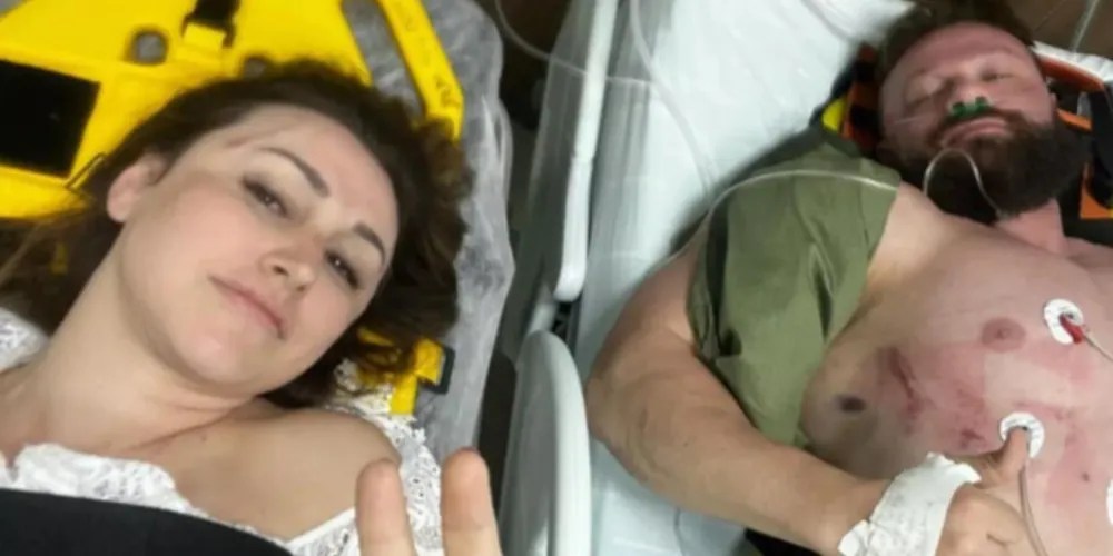 Casal curitibano filma o próprio acidente de balão; assista