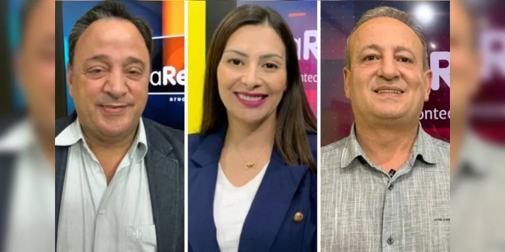 Hussein Bakri (PSD); Mabel Canto (PSDB); e Moacyr Fadel (PSD)