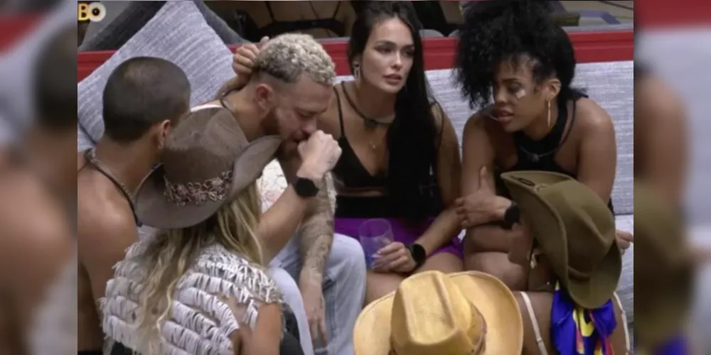 BBB23: Fred é consolado por 'brothers' ao chorar de saudade do filho