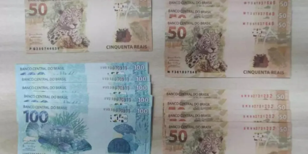 Jovem comprou R$ 1.000 em dinheiro falso