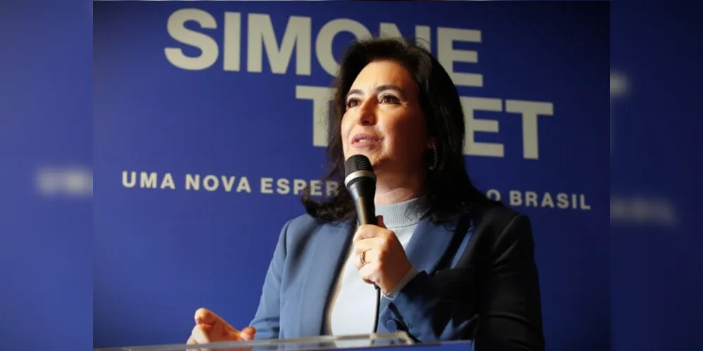 Simone Tebet (MDB) foi candidata à presidência da República na última eleição