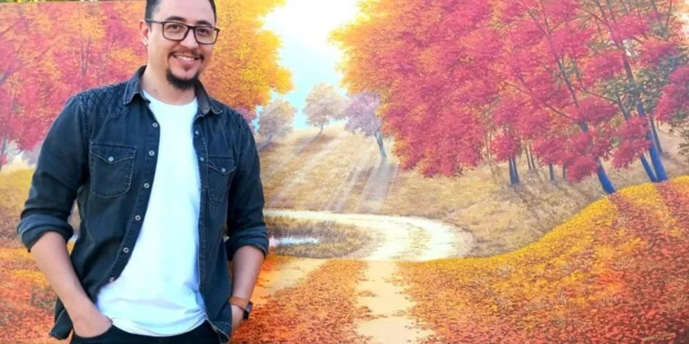 Emanuel Sansana começou a realizar pinturas em 2019