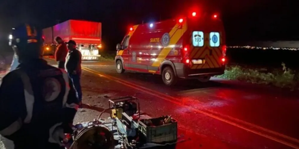 Equipes de socorro prestaram atendimento à ocorrência