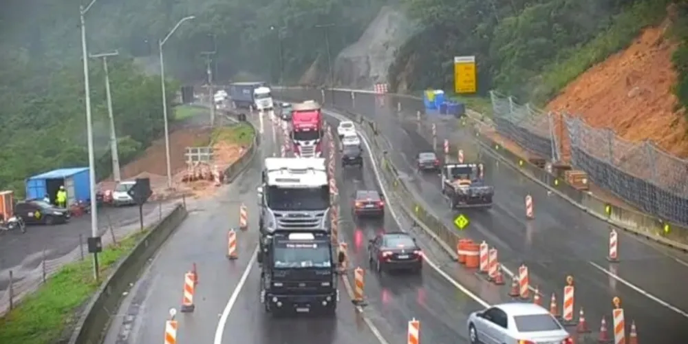 Sistemas de segurança identificaram lentidão nas rodovias paranaenses