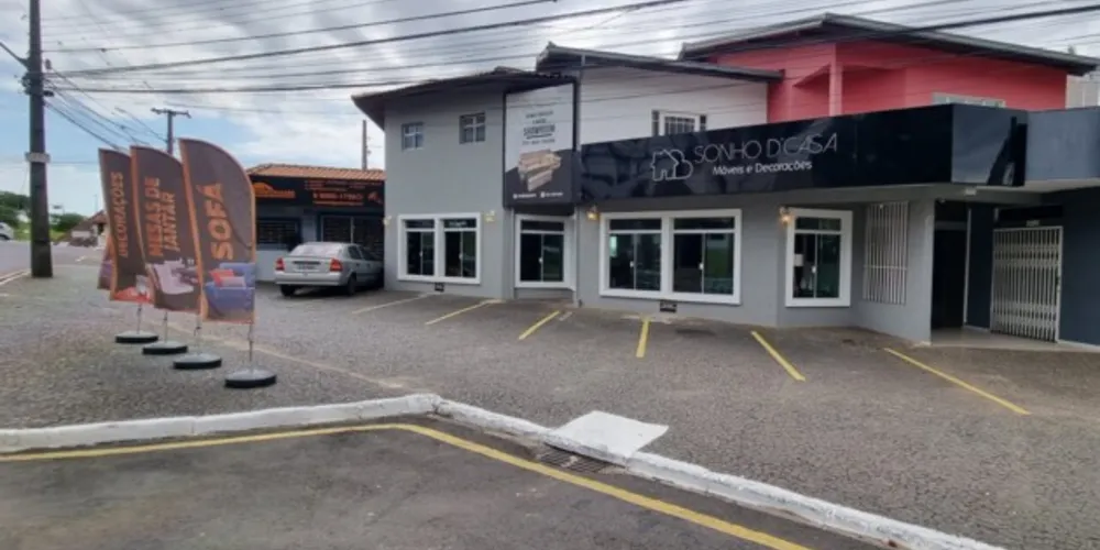 A 'Sonho d'Casa' fica localizada na avenida Jacob Holzmann, na região de Olarias, em Ponta Grossa