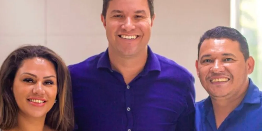 Dayane Sovinski (PSD) esteve reunida com o secretário estadual de planejamento, Guto Silva, acompanhada pelo secretário municipal, Marcos Paulo Campos