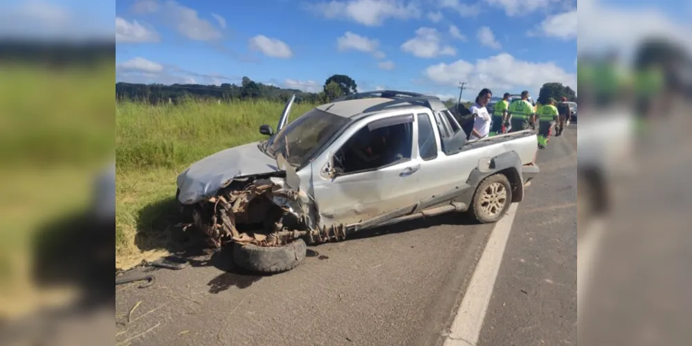 Fiat Strada foi atingida por veículo que seguiu viagem