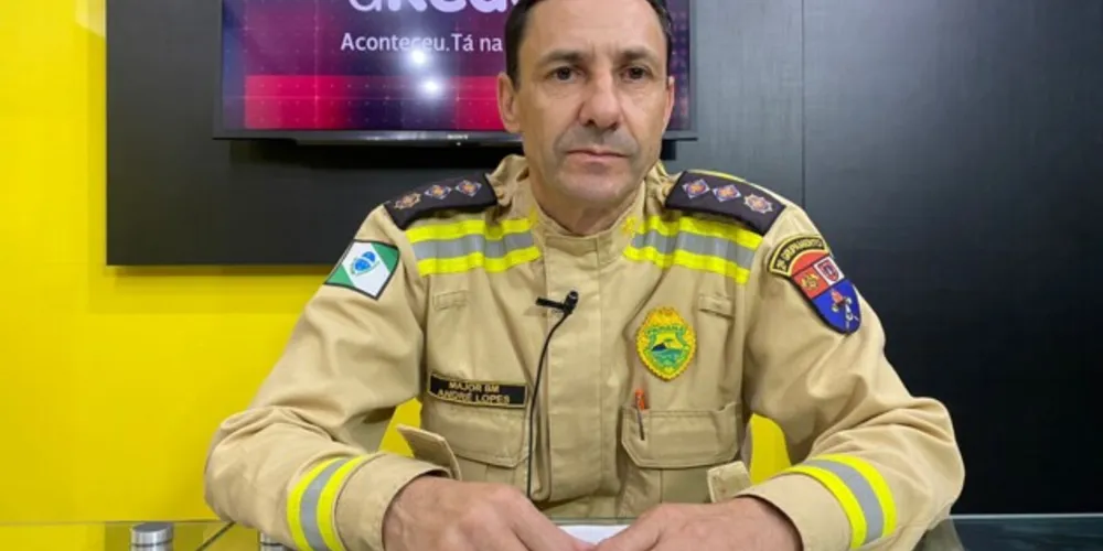 O Major André Lopes em entrevista ao Grupo aRede