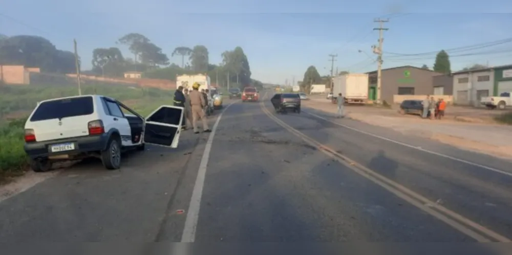 O veículo Fiat/Uno tinha placas de Castro