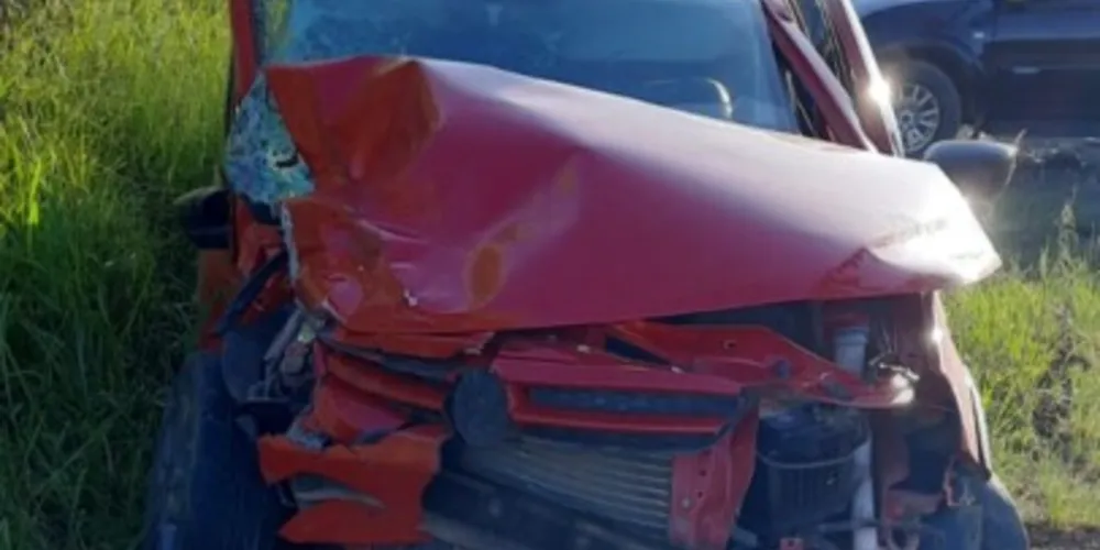 Os dois veículos envolvidos tinham placas de Guarapuava