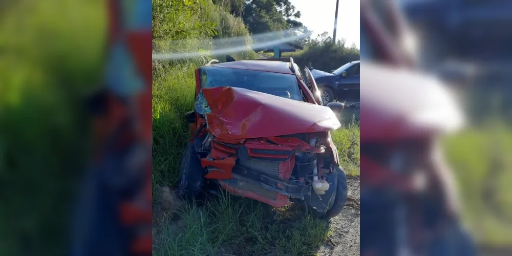 Os dois veículos envolvidos tinham placas de Guarapuava