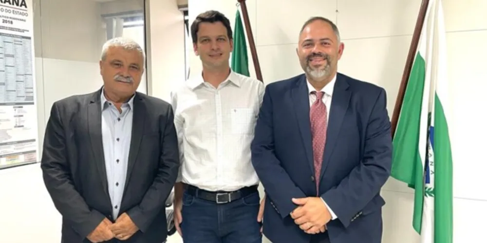 Derbli foi recebido pelo secretário estadual Eduardo Pimentel, e pelo deputado estadual Aratgão Junior (PSD)