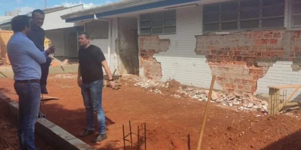 Prefeito Irani Barros (PSD) e o vice-prefeito Potinho (MDB) visitaram o local nesta semana