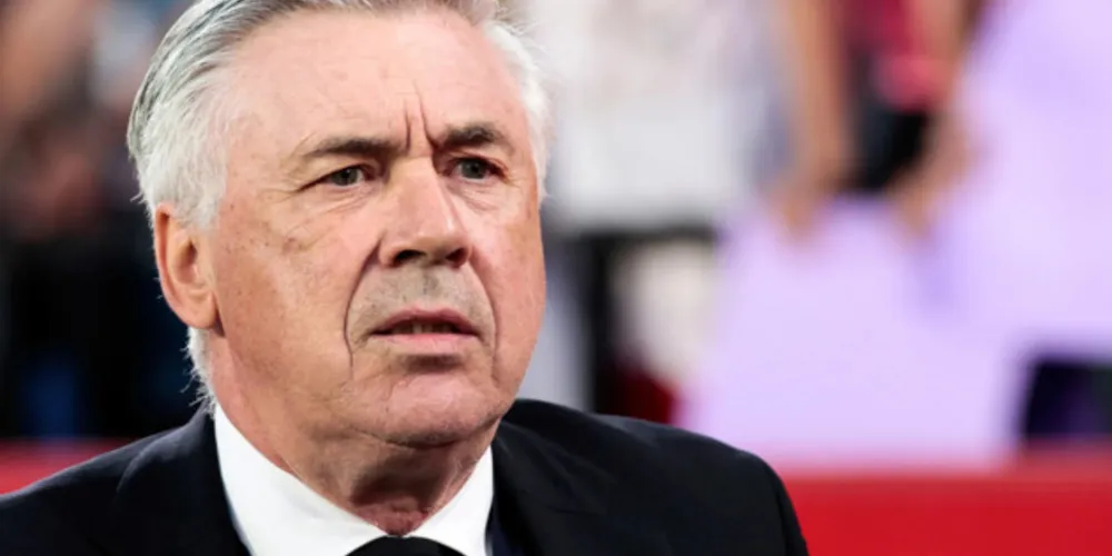 O técnico italiano Carlo Acelotti, atual treinador do Real Madrid