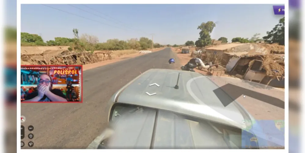 Imagens mostram motociclista sendo atropelado