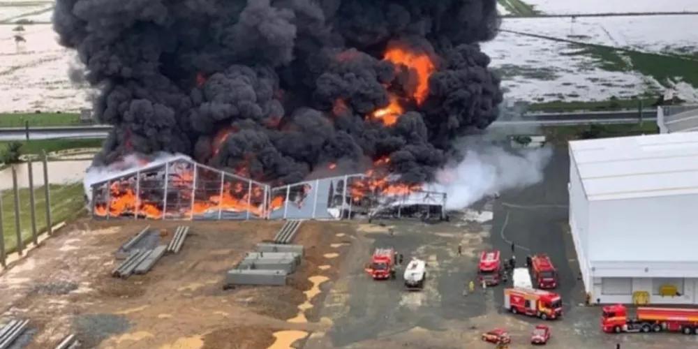 Acidente começou na manhã desta terça-feira