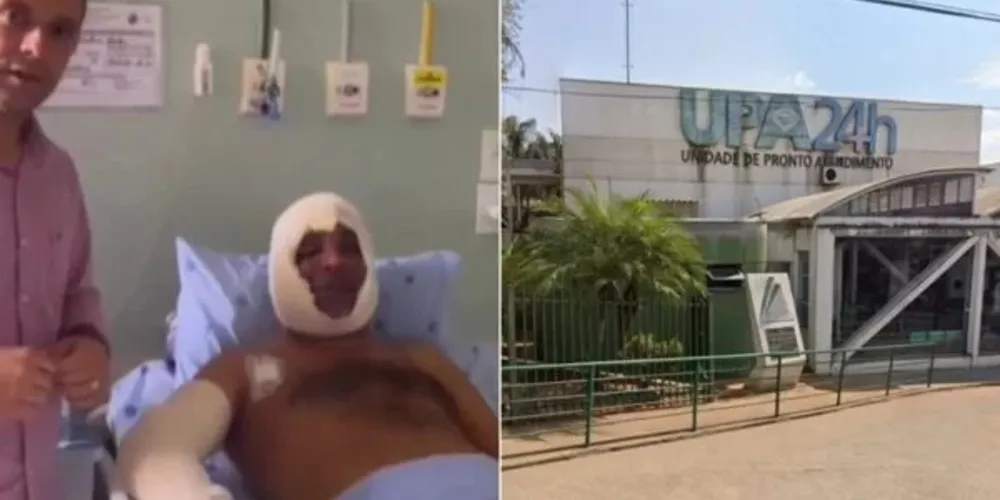 Paciente lançou álcool etílico que carregava para consumo na direção do profissional de saúde e, em seguida, ateou fogo