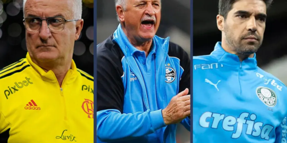 Entre treinadores de destaque do futebol europeu, estão também três profissionais que atuam no futebol brasileiro: Abel, Felipão e Dorival Jr.