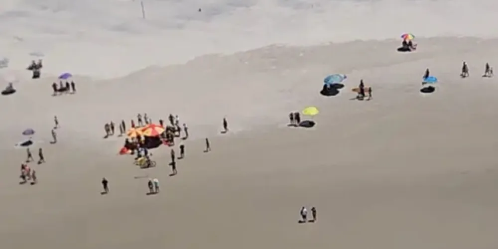 O acidente aconteceu na Praia dos Encantadas