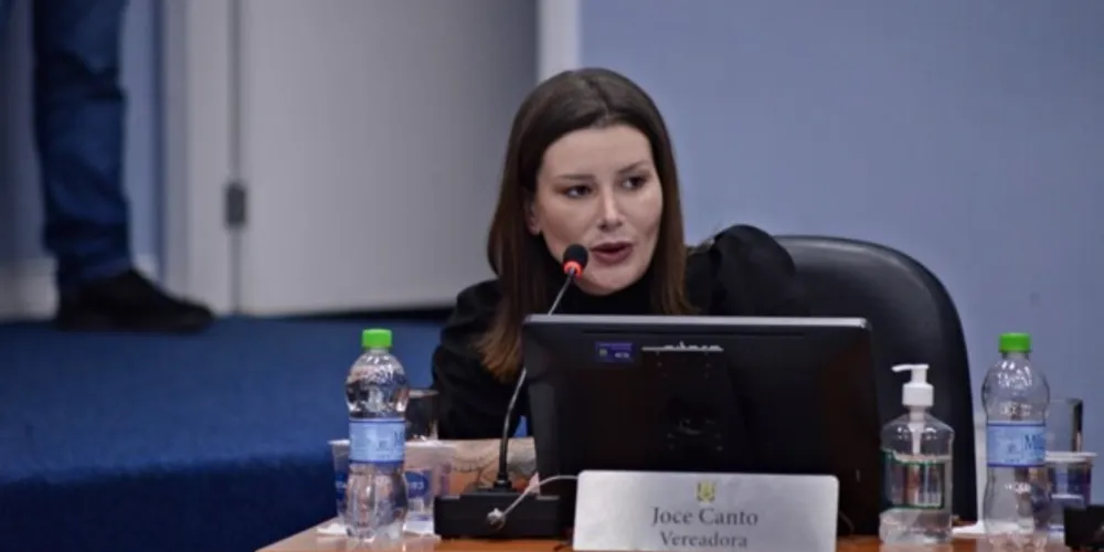 Vereadora Joce Canto (PSC) na Câmara Municipal