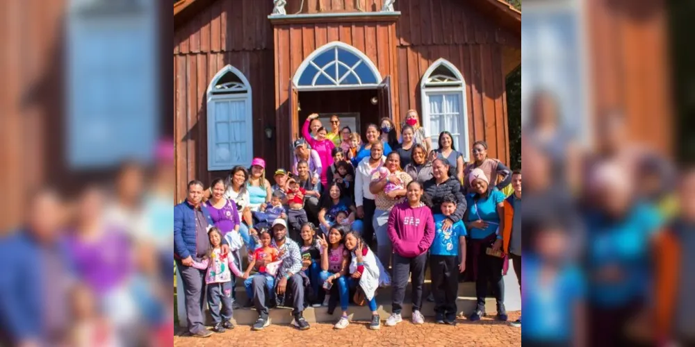 Em junho, um grupo esteve no Parque Histórico de Carambeí na Semana do Migrante