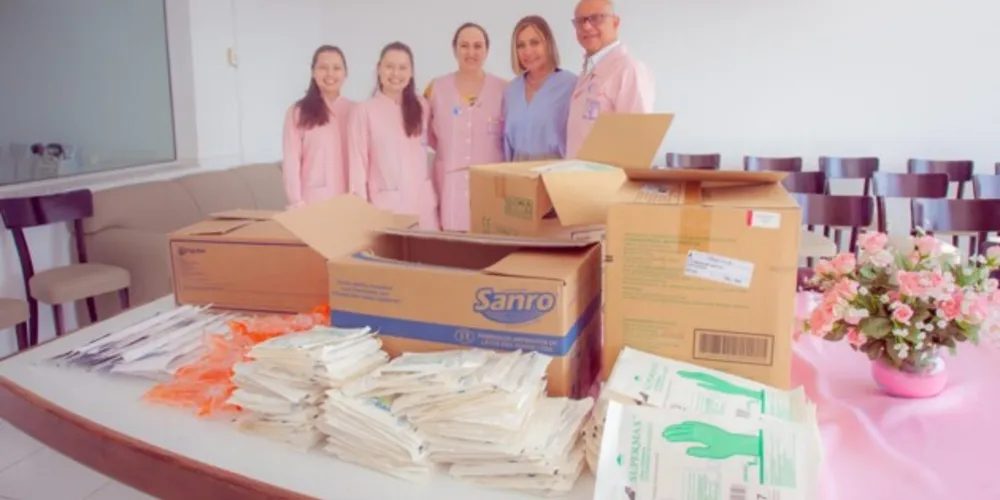 HU-UEPG doa insumos para Rede Feminina de Combate ao Câncer