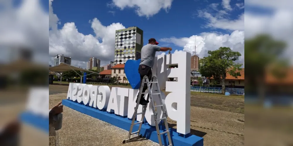 O monumento recebeu a revitalização nesta semana