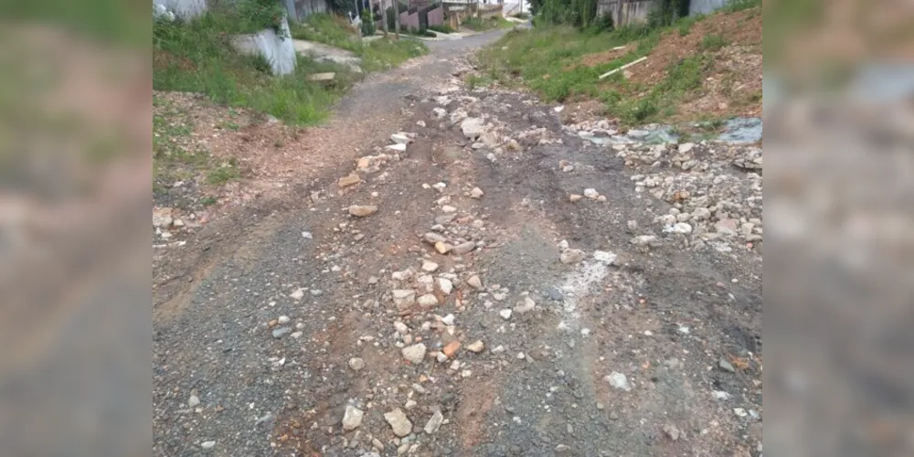 Conforme a empresária, a situação da rua piora quando chove