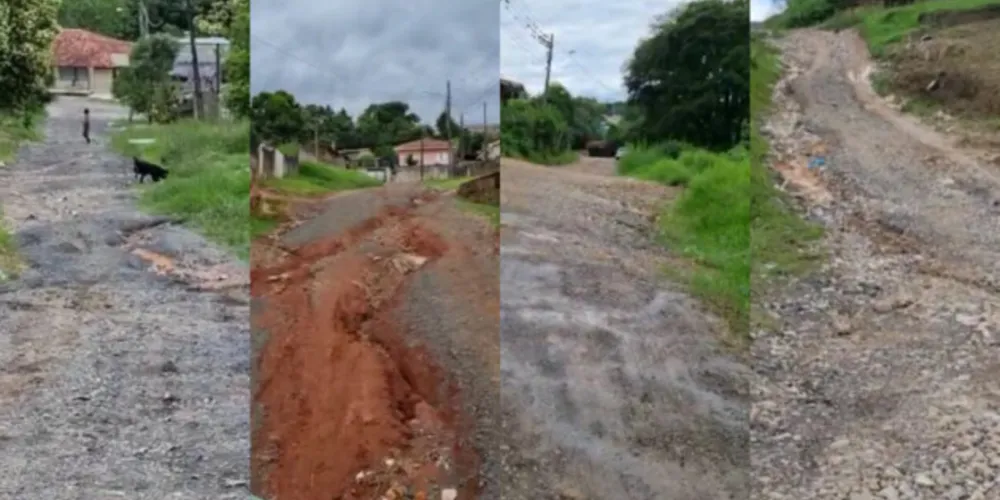 O motorista de transporte escolar, Wilmar Jorge Carneiro Ribas, denuncia o abondono da Prefeitura na manutenção das ruas