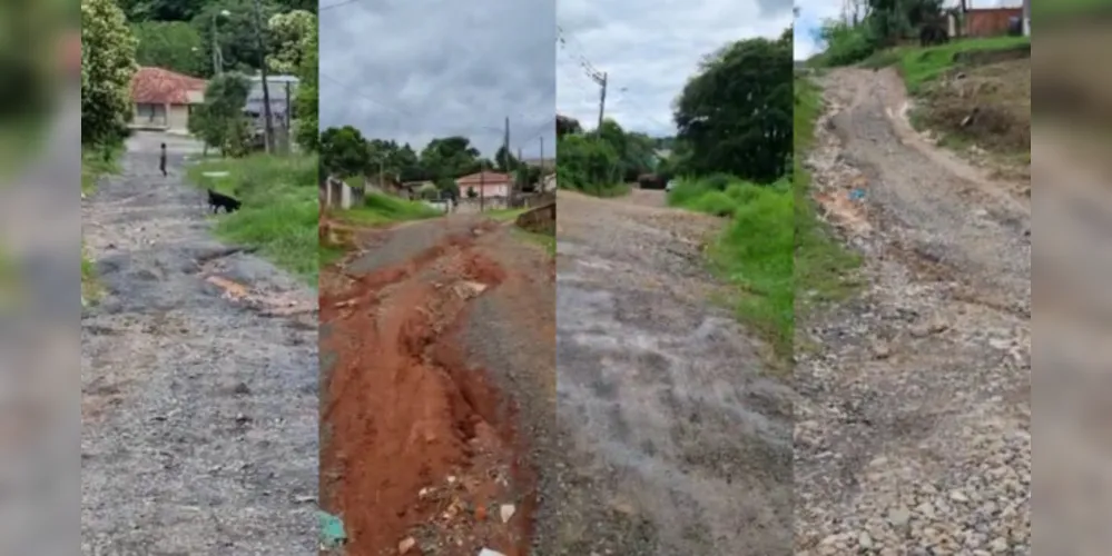 O motorista de transporte escolar, Wilmar Jorge Carneiro Ribas, denuncia o abondono da Prefeitura na manutenção das ruas