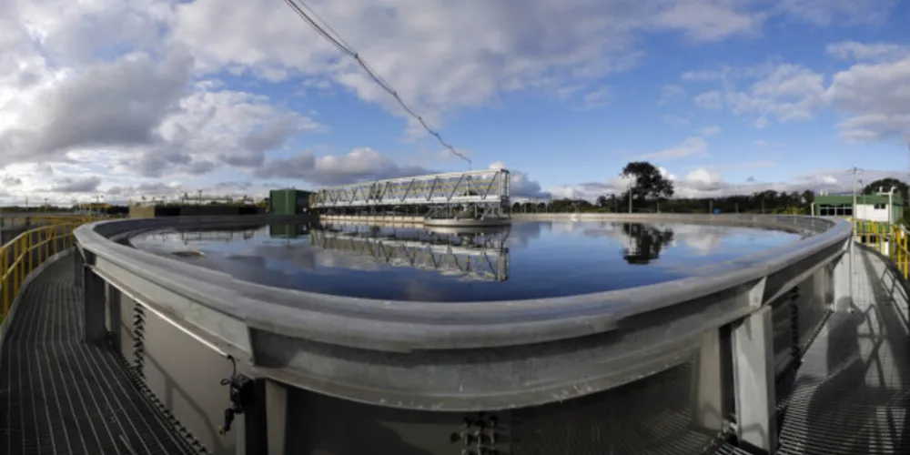 Estação de Tratamento de Esgoto Belém, em Curitiba. ETE é a maior da Sanepar no PR
