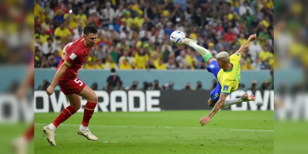 Richarlison concorria duas vezes, com o voleio contra a Sérvia, na estreia, e a triangulação no terceiro gol contra a Coreia do Sul, nas oitavas de final.