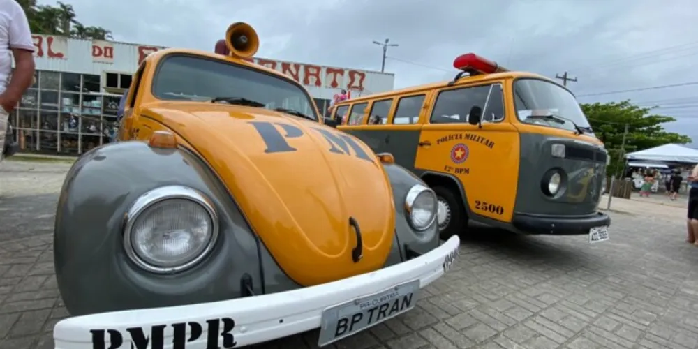 A primeira parada da exposição foi no Morro do Cristo, em Guaratuba