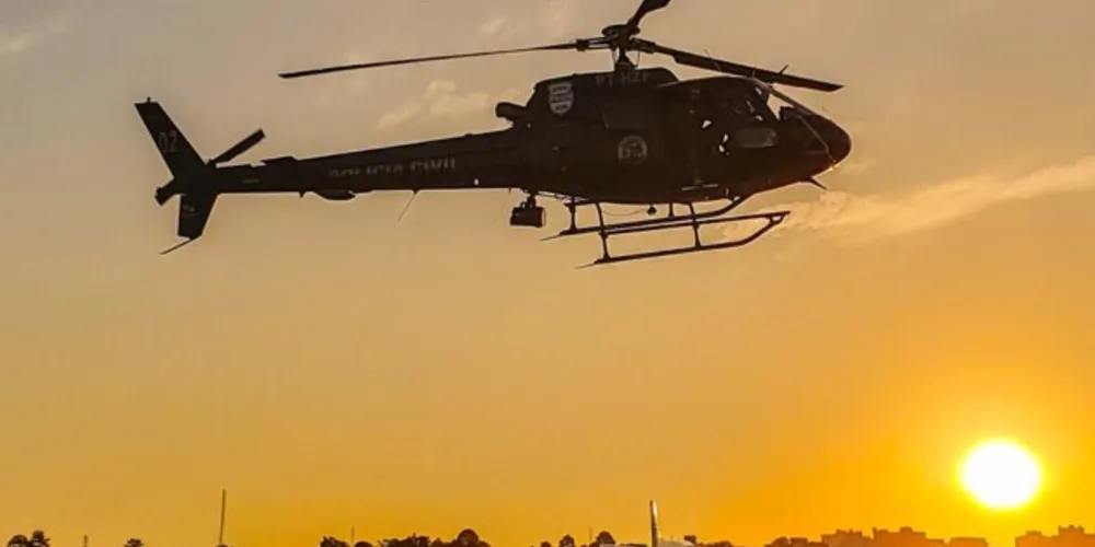 Grupamento de Operações Aéreas da PCPR registra aumento de 39% dos voos em 2022