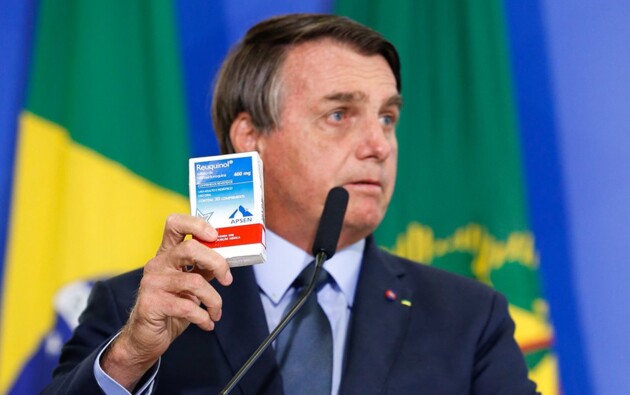 Jair Bolsonaro foi defensor de remédios como ivermectina e cloroquina contra a covid-19, ambos não indicados ao vírus