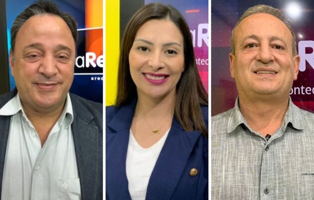 Hussein Bakri (PSD); Mabel Canto (PSDB); e Moacyr Fadel (PSD)