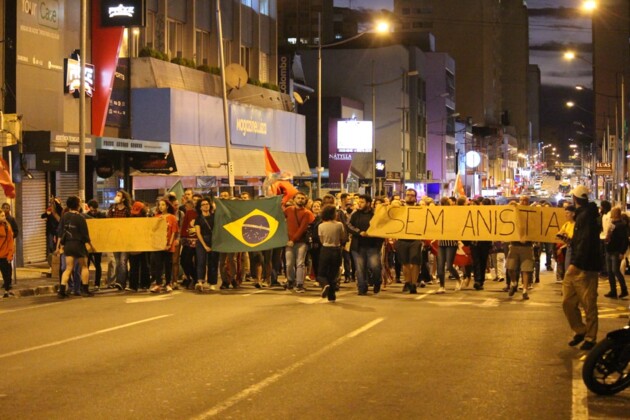 'Sem Anistia' foi uma das manifestações mais vistas no evento em Ponta Grossa