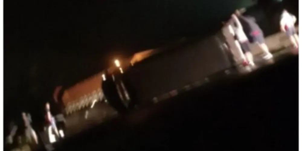 Acidente foi no trevo de acesso à cidade de Paulo Frontin