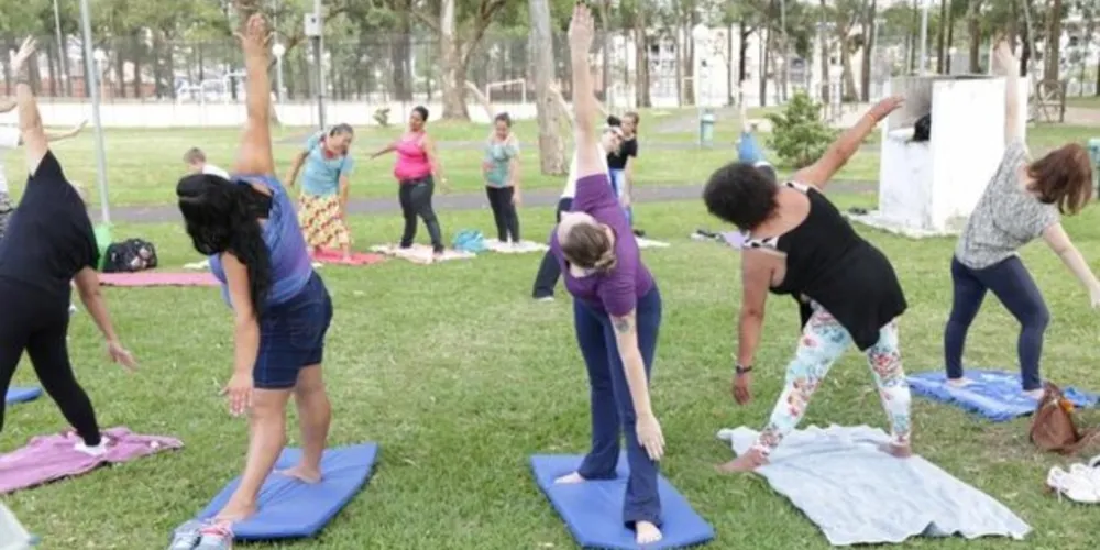 Parque Monteiro já recebeu atividade de yoga em edições anteriores