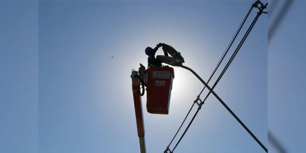 O parque de iluminação pública de Ponta Grossa conta hoje com cerca de 50 mil pontos